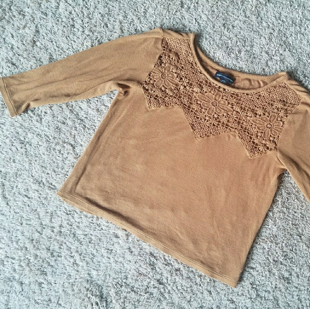Mustard crop top